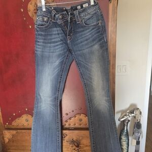 Miss Me Dark Blue Flare Jeans